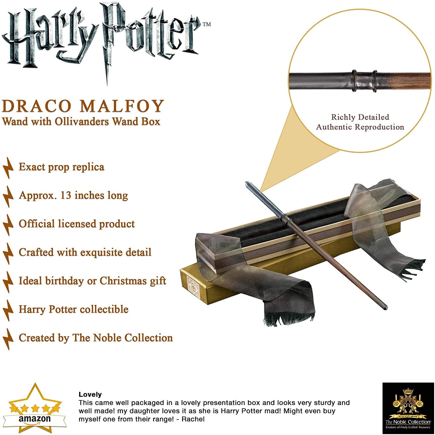 The Noble Collection Harry Potter Wand Draco Malfoy 35 cm by LAB7 Malta