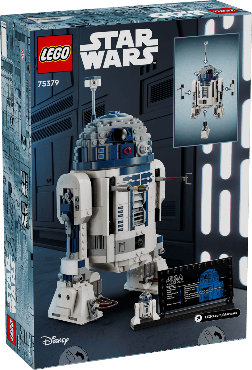 LEGO Star Wars R2-D2 75379 – 1,050-Piece Buildable Droid with Darth Malak 25th Anniversary Minifigure