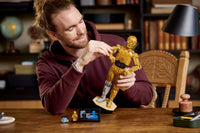 LEGO Star Wars C-3PO 75398 – Buildable Droid Display Model with Minifigure, 25th Anniversary Set