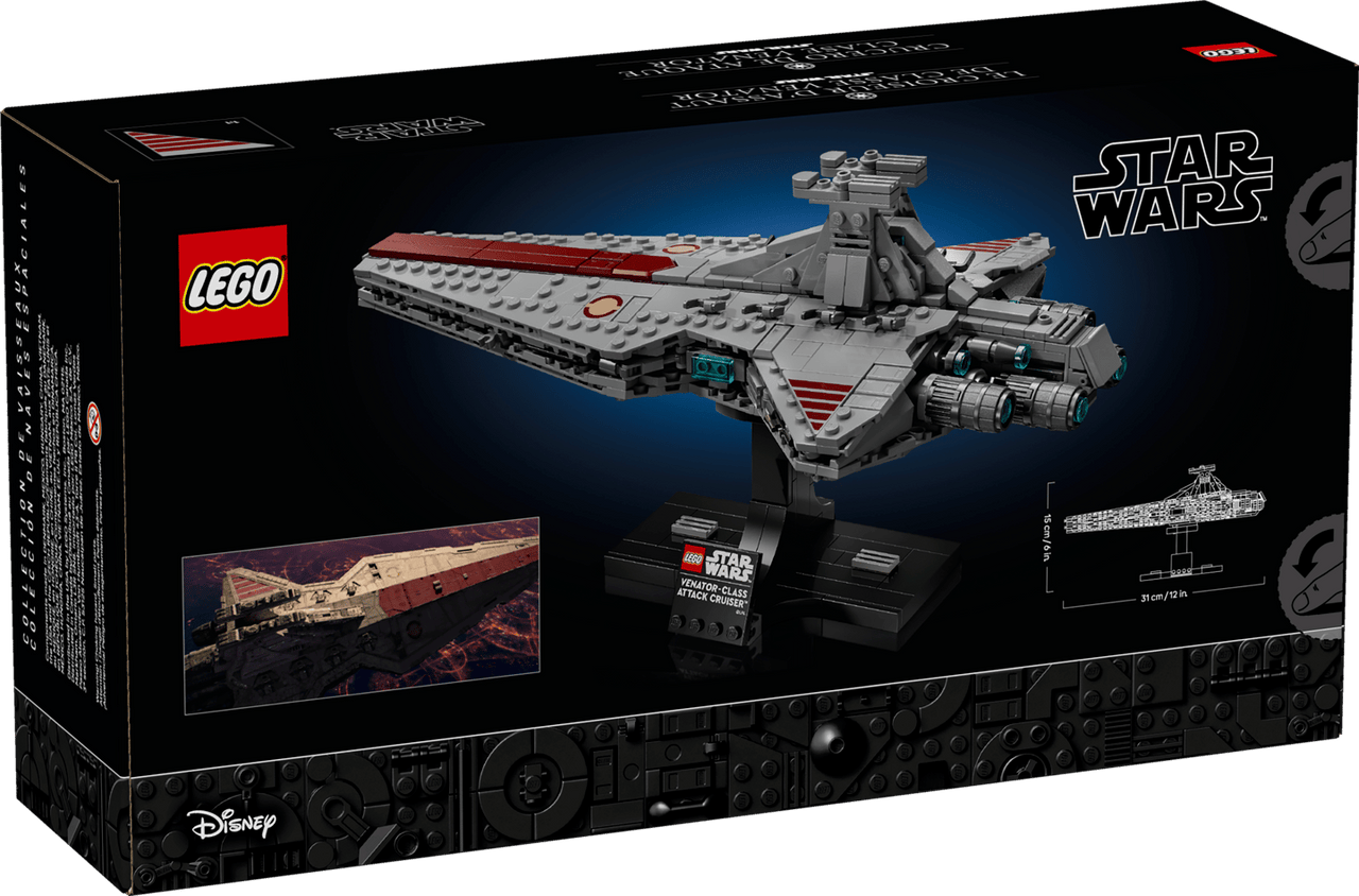 LEGO Star Wars Venator-Class Attack Cruiser 75441 – 643-Piece Starship Display Model