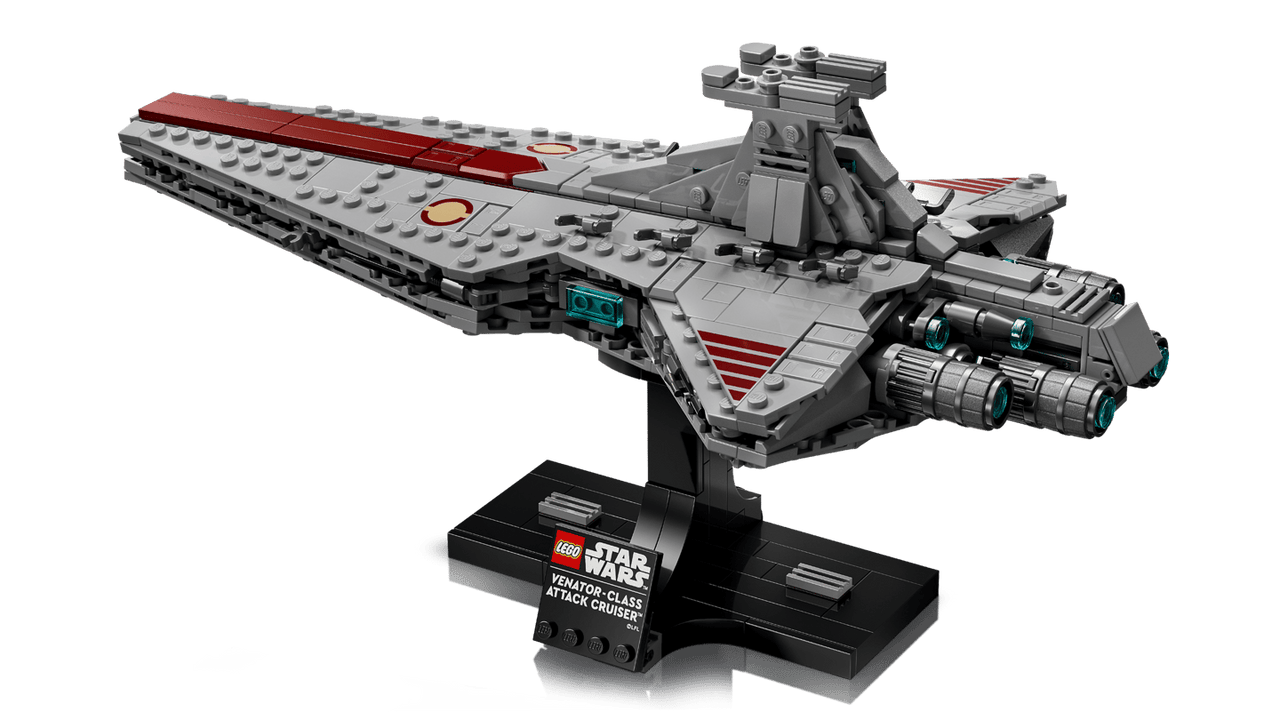 LEGO Star Wars Venator-Class Attack Cruiser 75441 – 643-Piece Starship Display Model