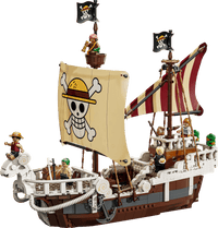 LEGO ONE PIECE The Going Merry Pirate Ship 75639 – 1,376-Piece Building Set with 5 Straw Hat Pirates Minifigures