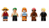 LEGO ONE PIECE The Going Merry Pirate Ship 75639 – 1,376-Piece Building Set with 5 Straw Hat Pirates Minifigures