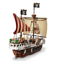 LEGO ONE PIECE The Going Merry Pirate Ship 75639 – 1,376-Piece Building Set with 5 Straw Hat Pirates Minifigures