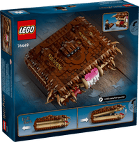 LEGO Harry Potter Chomping Monster Book of Monsters 76449 – 518-Piece Pull-Back Building Set with Neville Longbottom