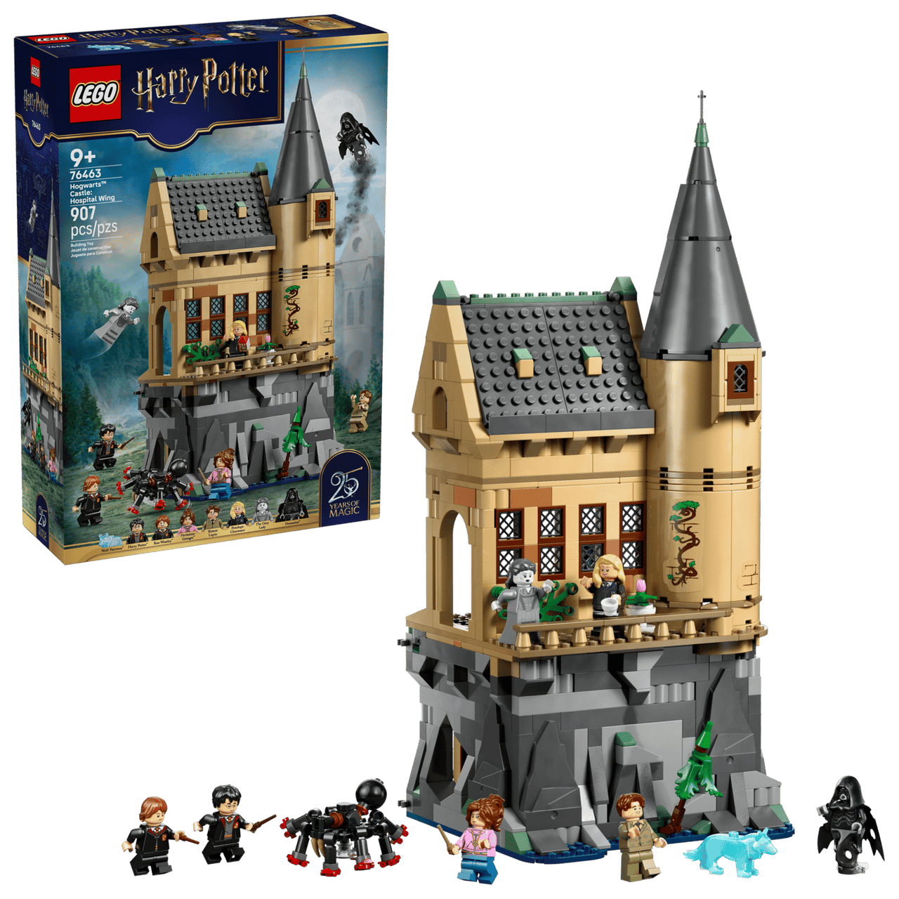 LEGO Harry Potter Hogwarts Castle: Hospital Wing 76463 – 907-Piece Building Set with 7 Minifigures
