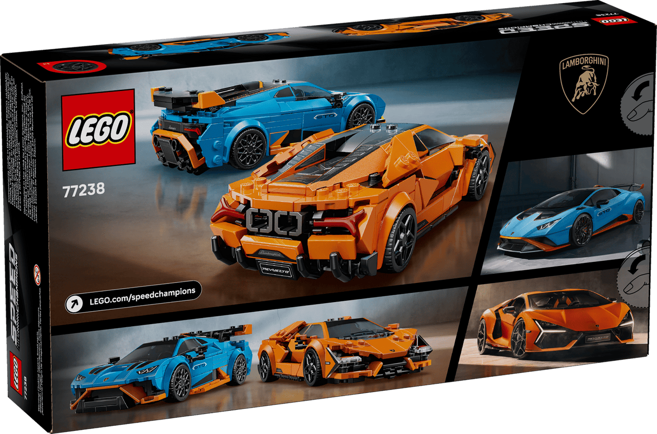 LEGO Speed Champions Lamborghini Revuelto & Huracán STO 77238