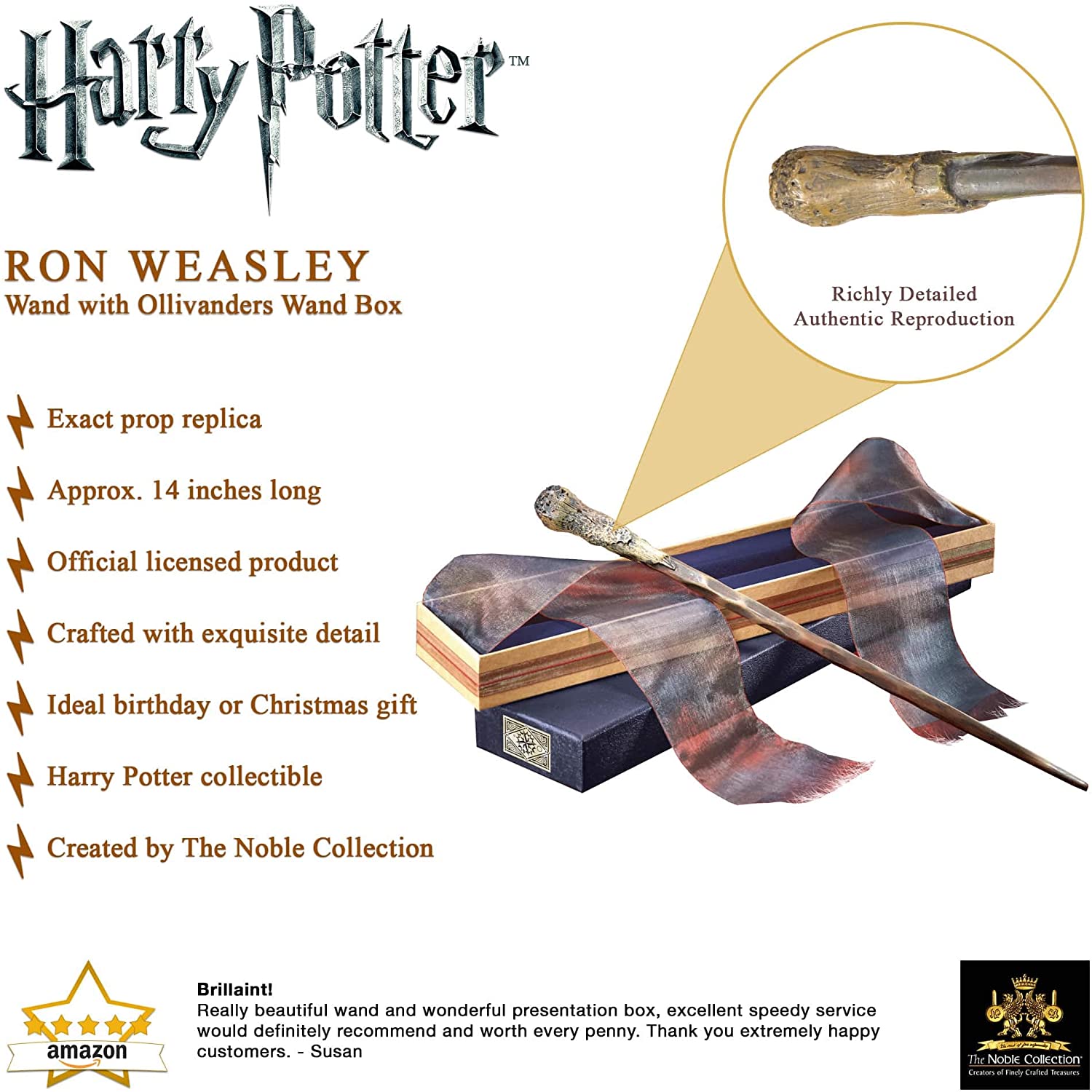 The Noble Collection Harry Potter - Ron Weasley´s Wand by LAB7 Malta