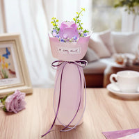 ROKR Purple Rose AF021 – 54-Piece DIY 3D Flower Bouquet Puzzle