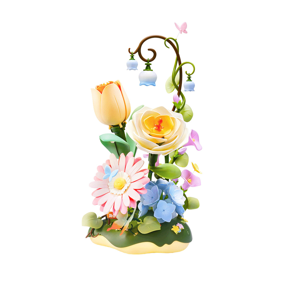 ROKR Garden Ramble AF02D – DIY 3D Blooming Flower Puzzle with LED Lights & Moving Flowers