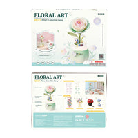 ROKR Minty Camellia Lamp AF02S – DIY 3D Flower Night Light with Moving Petals & Adjustable Brightness