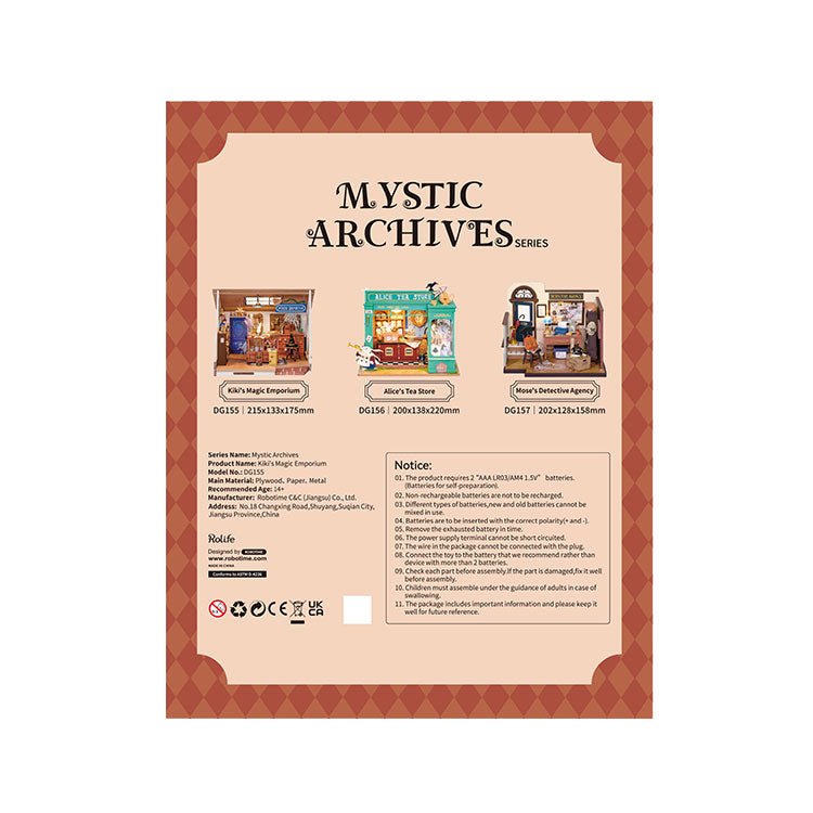 Rolife Alice's Tea Store DG156-C DIY Miniature House Kit with LED Lights