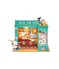 Rolife Alice's Tea Store DG156-C DIY Miniature House Kit with LED Lights