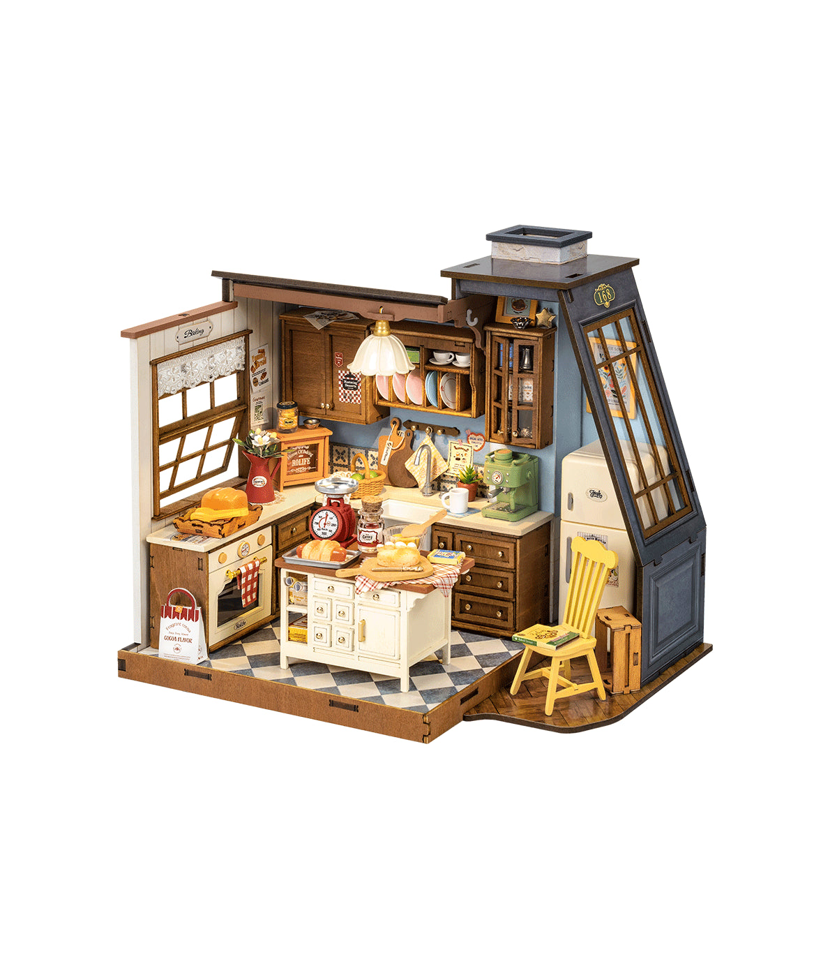 Rolife Baking Kitchen DG172 – DIY Miniature Vintage Bakery House Kit