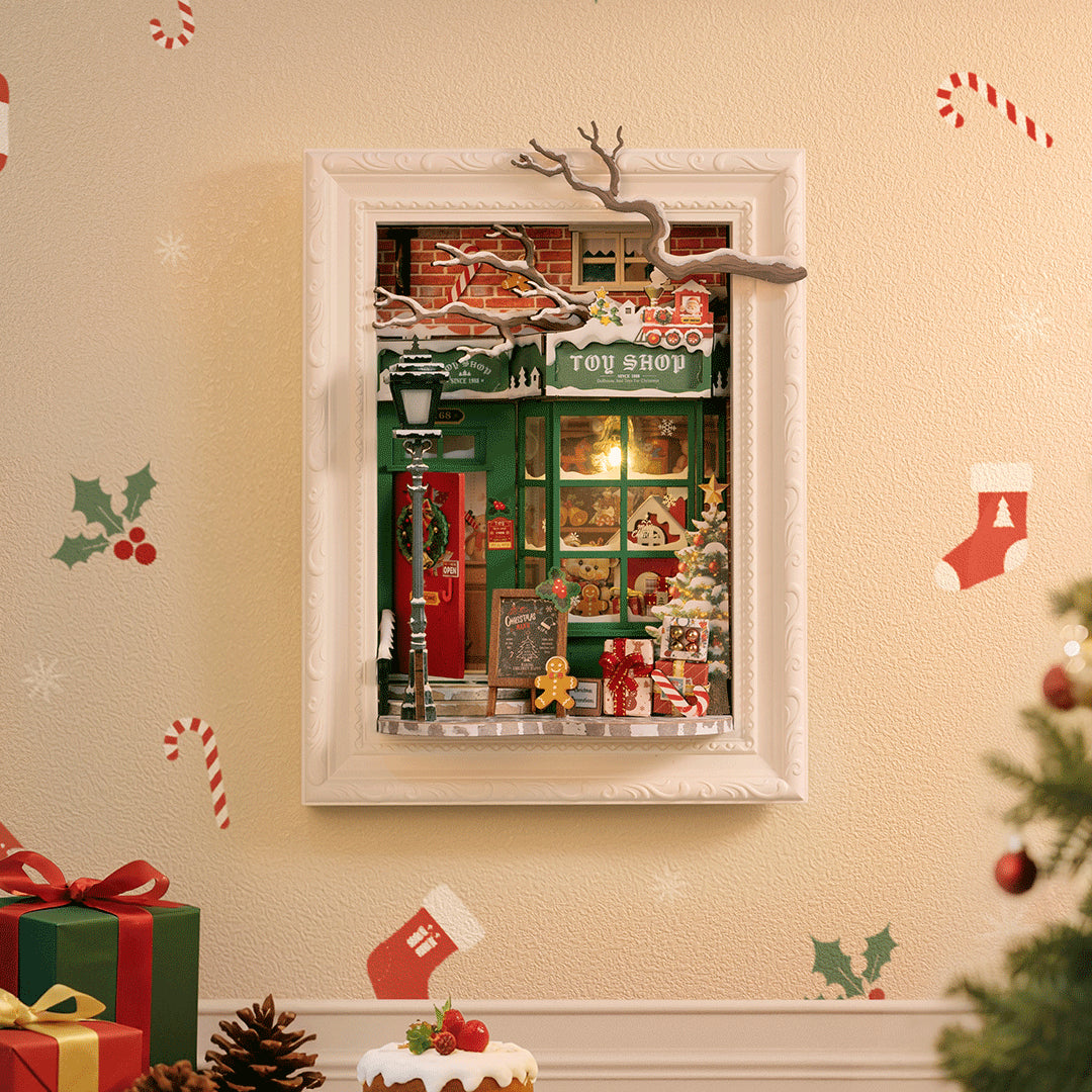 Rolife Santa’s Toy Shop DP006 – DIY Christmas Picture Frame Miniature Kit