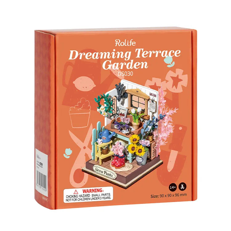 Rolife Dreaming Terrace Garden DS030 – DIY Miniature Flower Room Kit