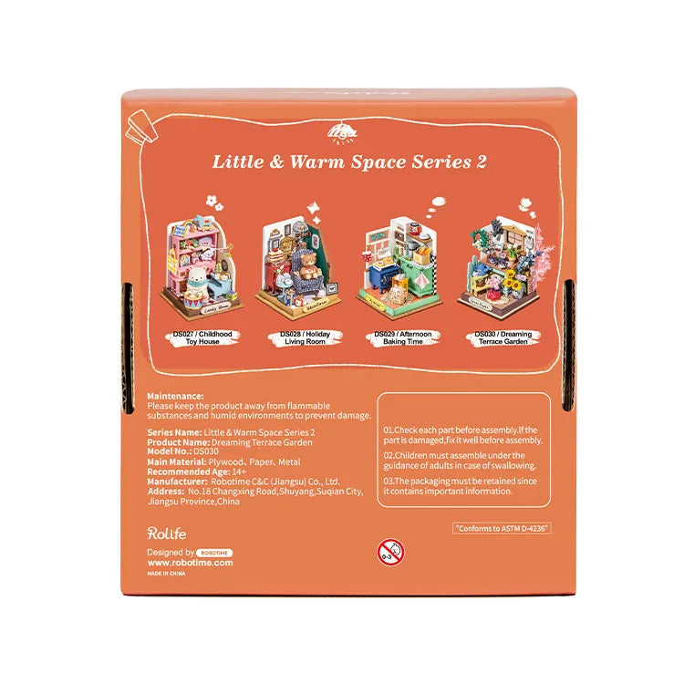 Rolife Dreaming Terrace Garden DS030 – DIY Miniature Flower Room Kit