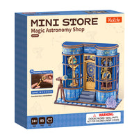Rolife Magic Astronomy Shop DS048 – 85-Piece DIY Miniature House Kit