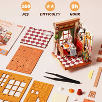 Rolife Champs-Élysées Bistro DS053 – 160-Piece DIY Miniature House Kit