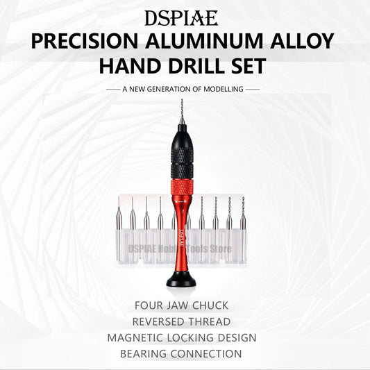 DSPIAE AT-SHD Precision Aluminum Alloy Hand Drill Set