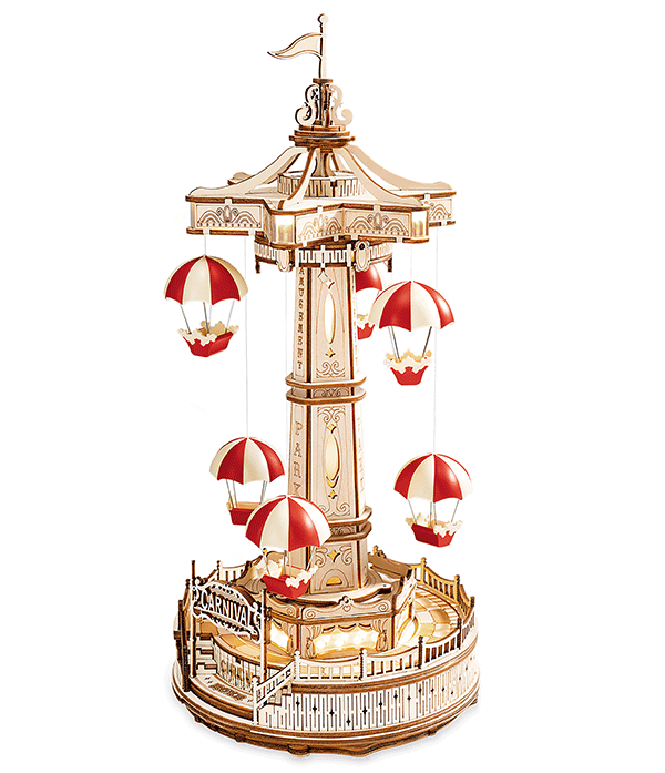 ROKR 3D Wooden Puzzle Parachute Tower EA01 by LAB7 Malta, Europe