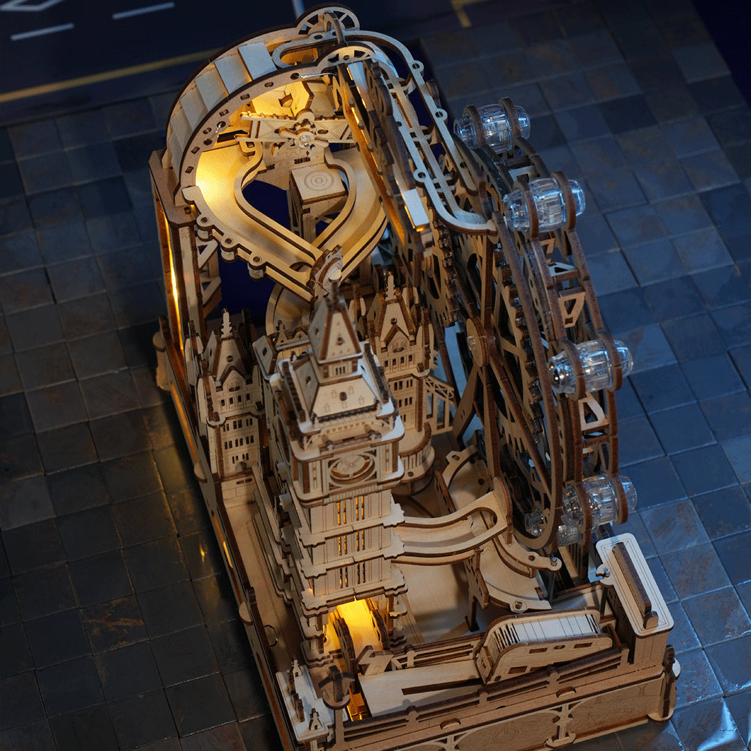 ROKR Marble Travel London Marble Run 3D Wooden Puzzle EGB01