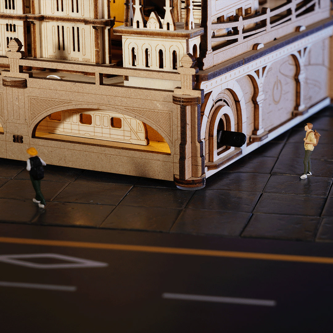 ROKR Marble Travel London Marble Run 3D Wooden Puzzle EGB01