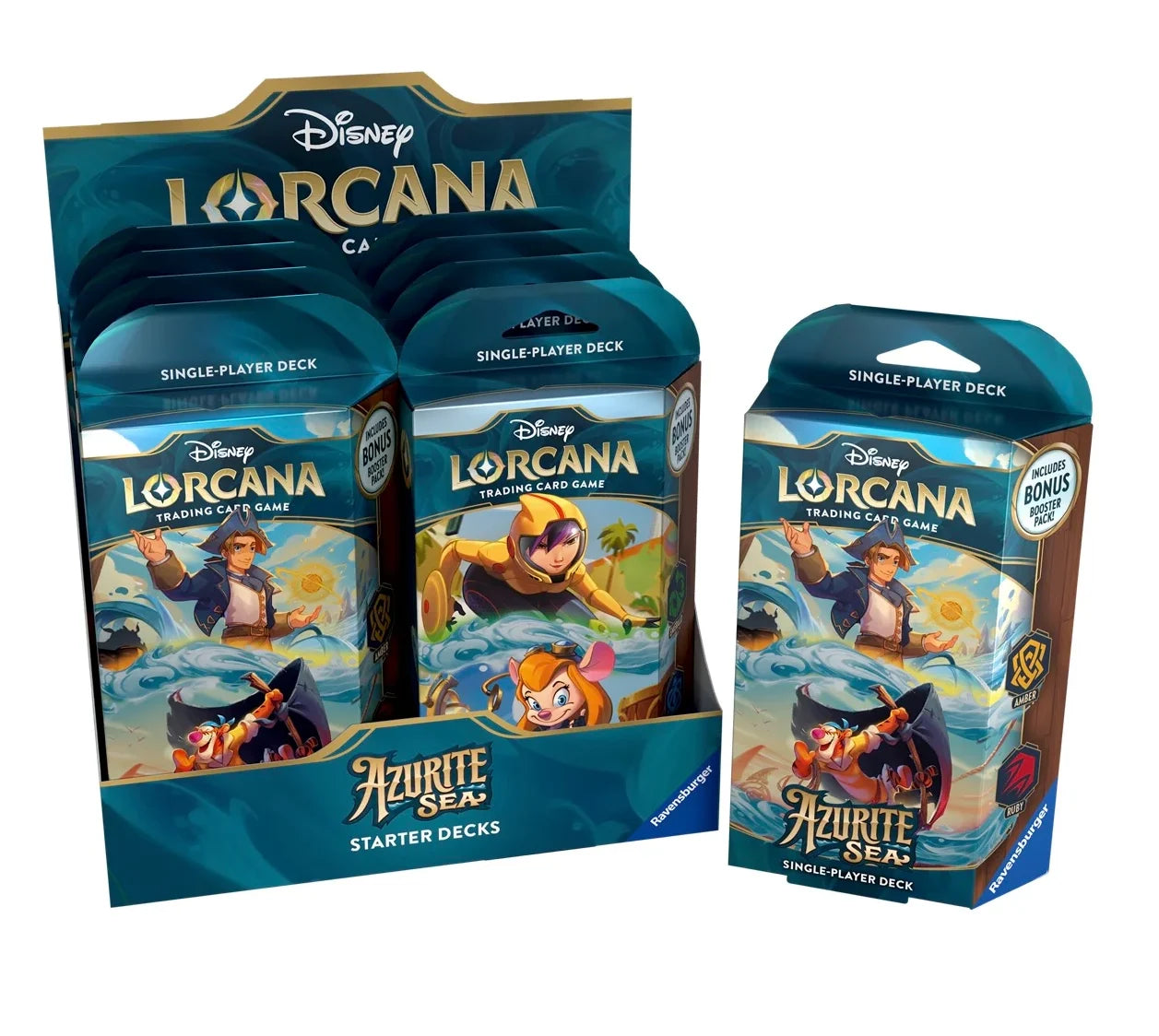 Ravensburger Disney Lorcana - Azurite Sea Starter Deck Chapter 6 by LAB7 Malta Europe