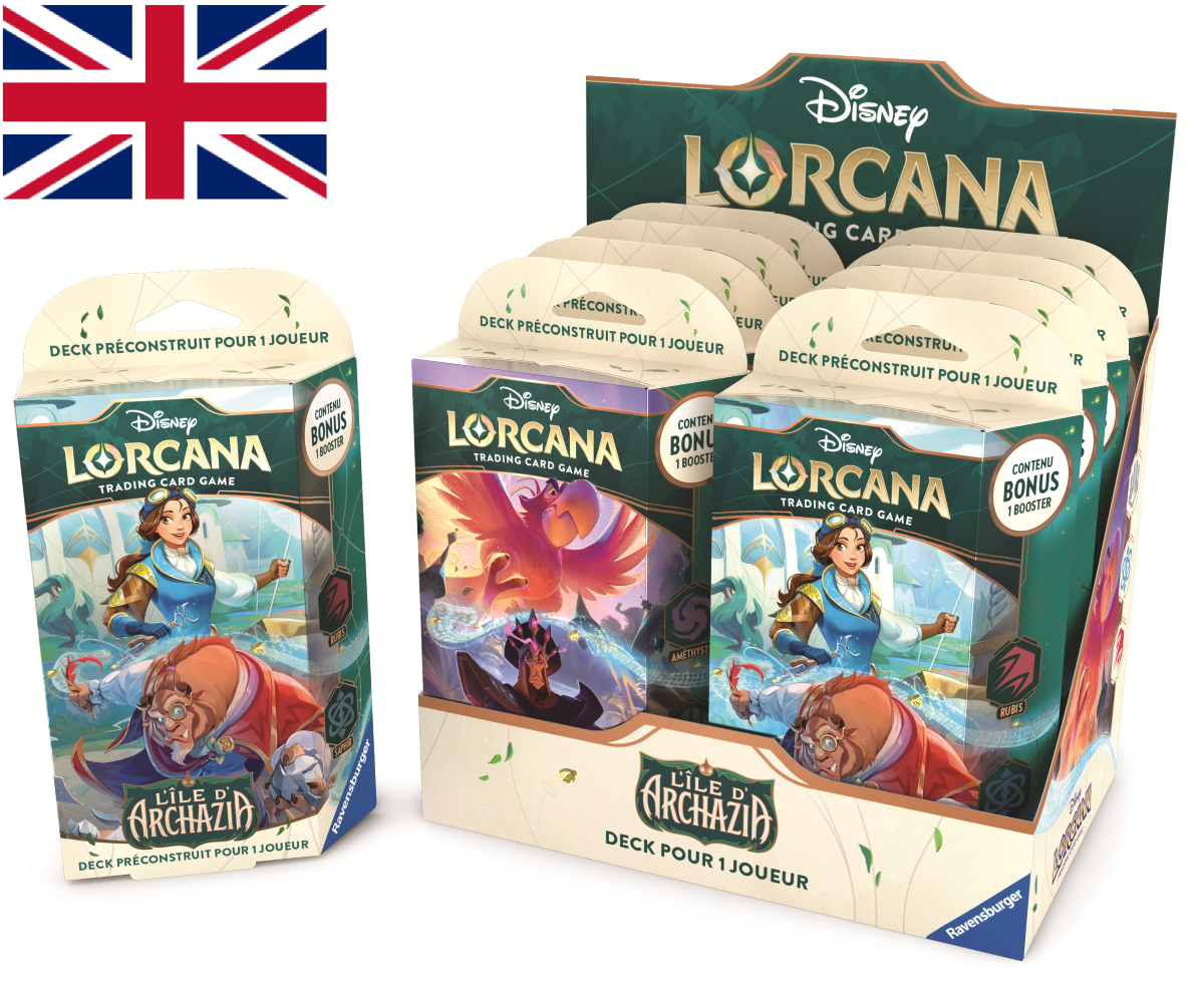 Disney Lorcana TCG Archazia's Island Starter Deck Display