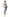 Action figure in gray outfit with suspenders on a gray background