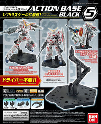 Bandai Action Base 5 Black – Display Stand for Gunpla & Model Kits
