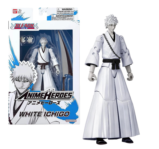 Bleach White Ichigo Figure Anime Heroes 17cm by Bandai