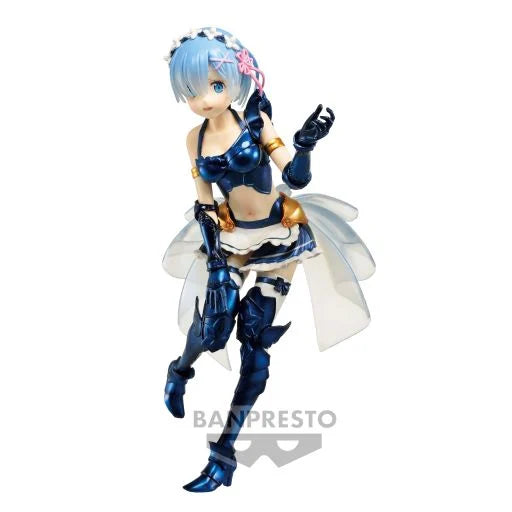 Re:Zero Rem Figure BAN Chro EXQ 21cm - Premium Collectible