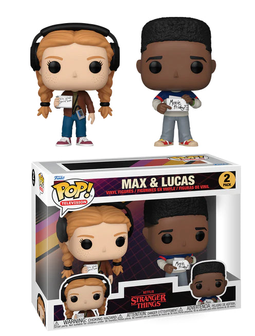 Stranger Things Season 4 POP! TV 2-Pack – Max & Lucas Vinyl Figures