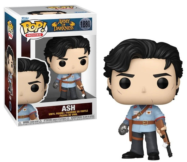 Funko Pop! vinyl figure of Ash from 'The Army of Darkness' with packaging.