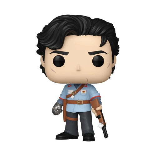 Funko Pop! vinyl figure of a character with black hair and a blue shirt on a white background