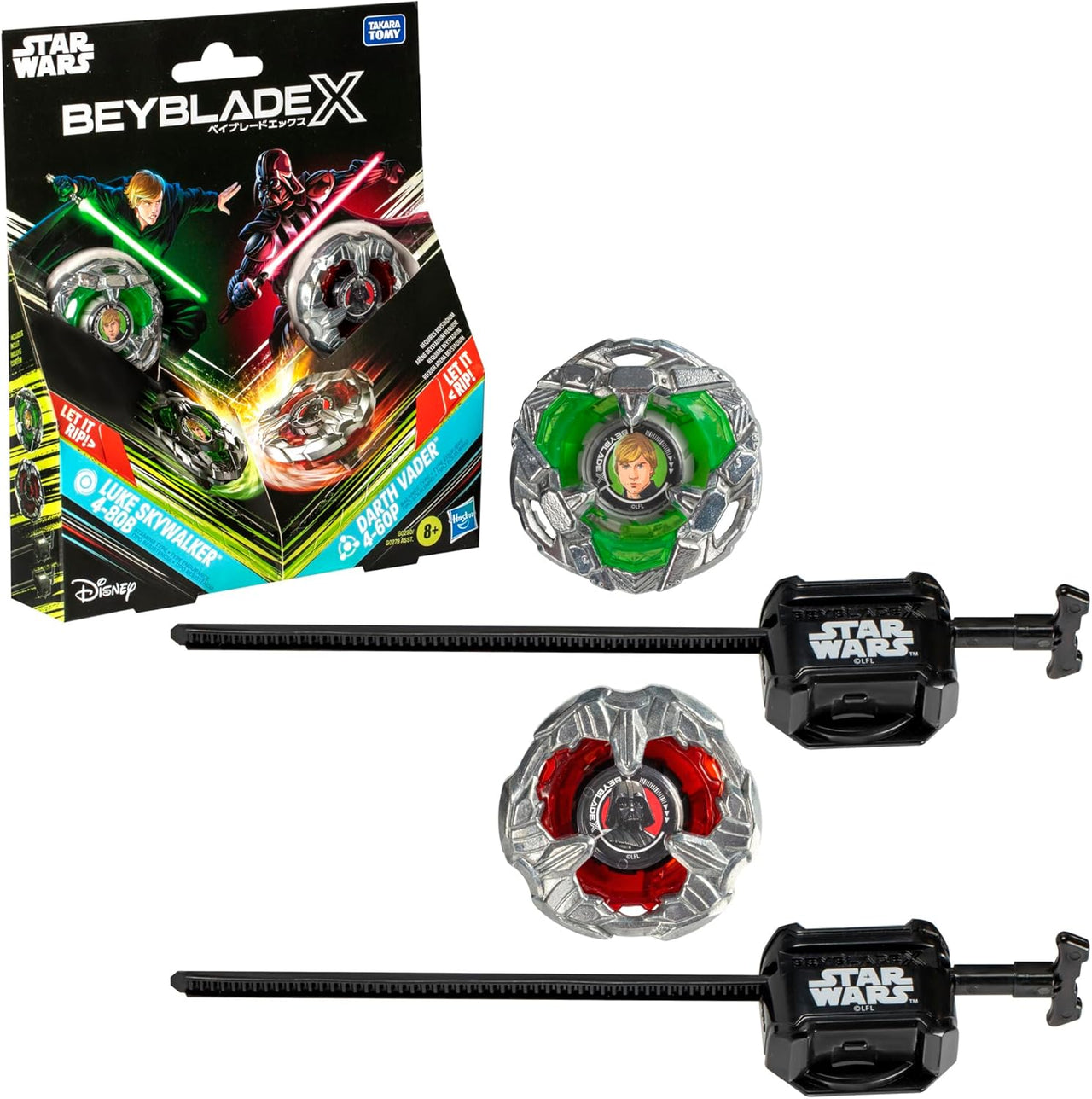 Hasbro Beyblade X Star Wars Luke & Darth Vader Dual Pack 4-80B 4-60P