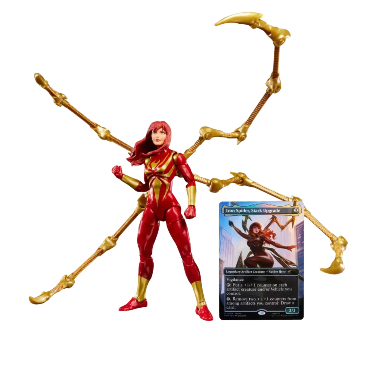 Hasbro Marvel Legends MJ Iron Spider 15cm Action Figure – Magic: The Gathering Spider-Man Crossover with Exclusive Foil Card