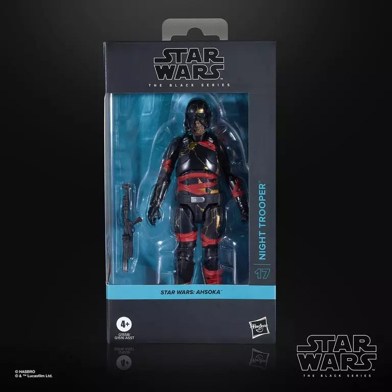 Hasbro Star Wars Ahsoka Night Trooper Black Series 15cm Figure