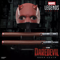 Hasbro Marvel Legends Daredevil Born Again Helmet & Baton 1:1 Scale – Premium Roleplay Replica