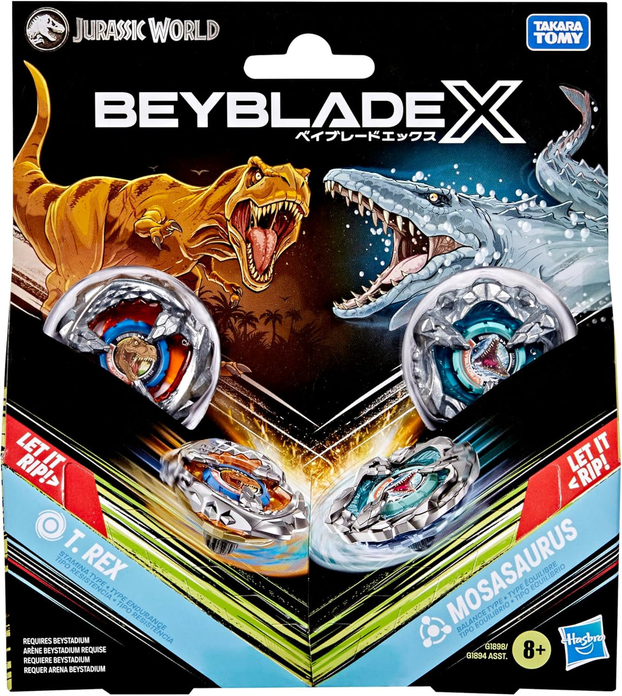 Hasbro Beyblade X T-Rex Mosasaurus Spinning Top