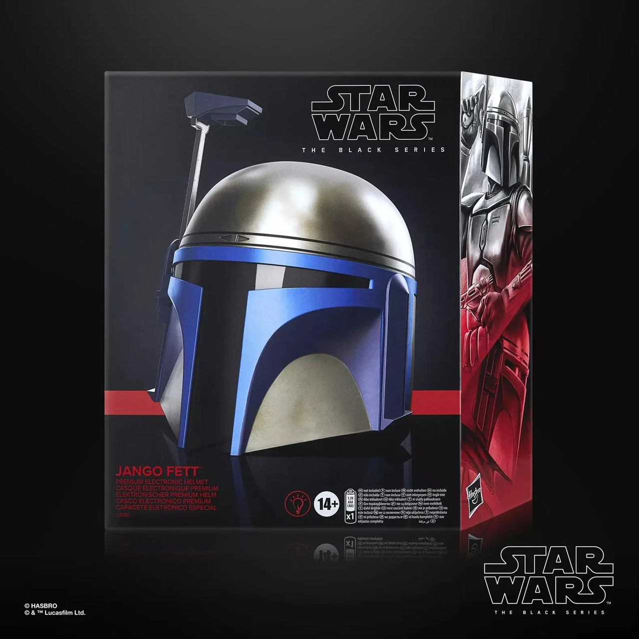 Hasbro Star Wars The Black Series Jango Fett Electronic Helmet – Life-Size Collectible Replica