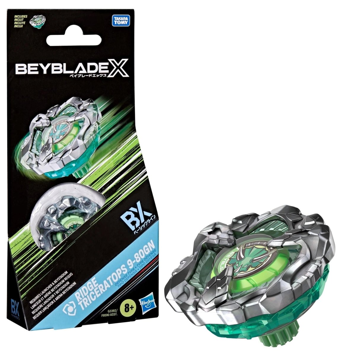 Hasbro Beyblade X – Ridge Triceratops 9-80GN Defence Type