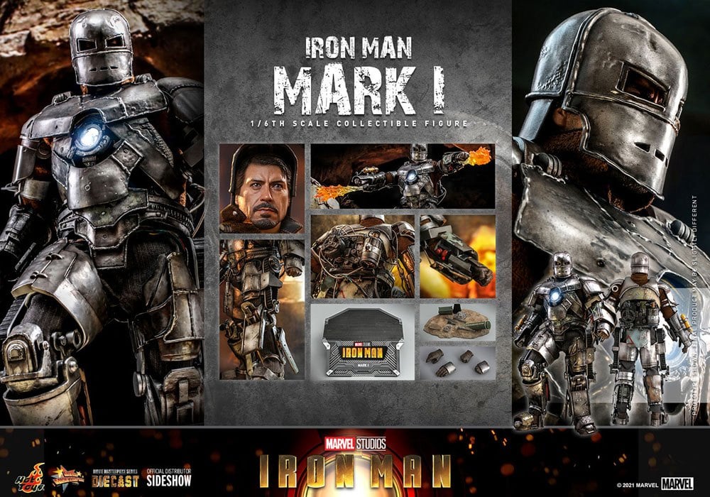 Hot Toys Marvel Iron Man Mark I Movie Masterpiece Figure 30cm