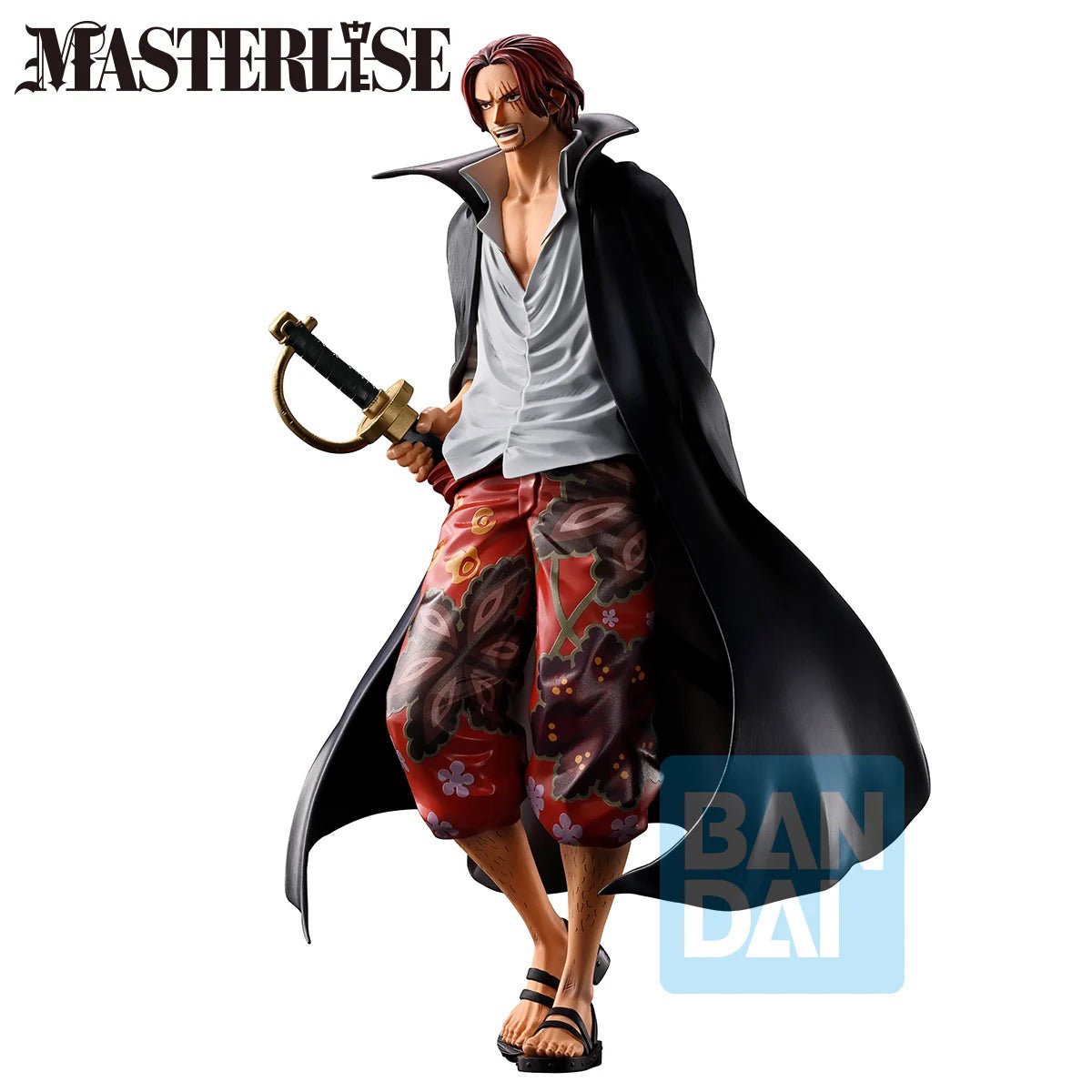 Banpresto One Piece Red Hair Shanks Ichibansho Red Hair Pirates Last Battle MASTERLISE Figure 21cm