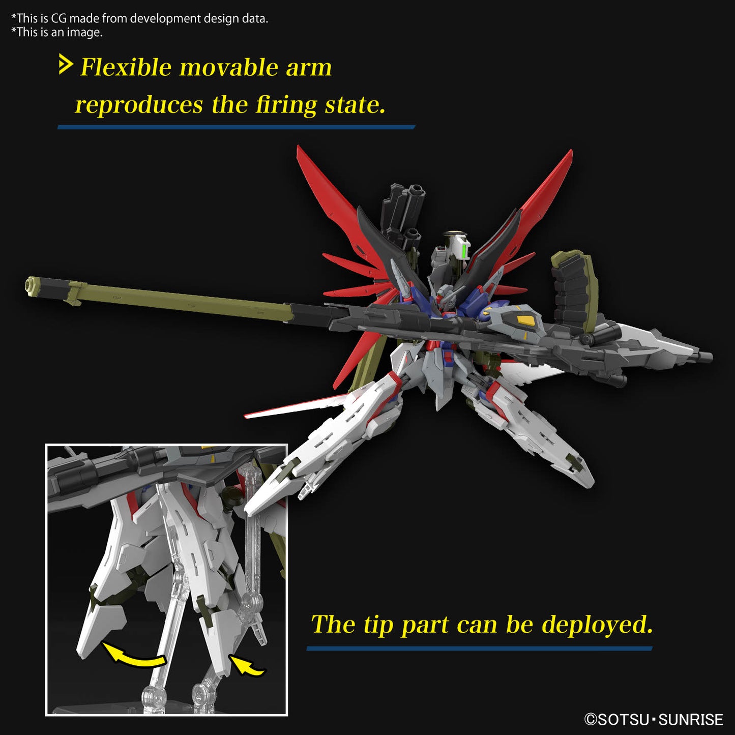 GUNDAM - HG 1/144 Destiny Gundam Spec II & Zeus silhouette