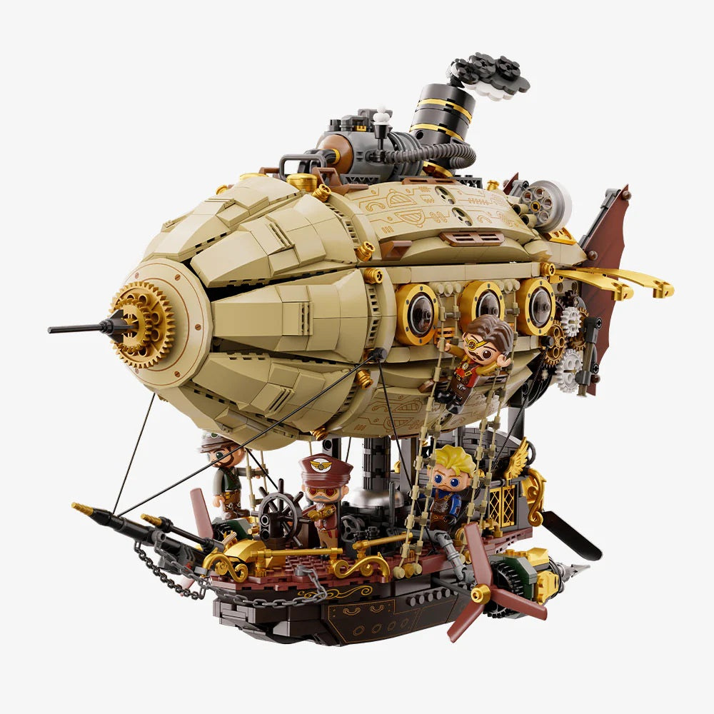 Pantasy Steampunk Airship Building Block Set – 2858pcs Model