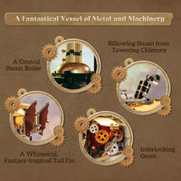 Pantasy Steampunk Airship Building Block Set – 2858pcs Model