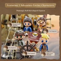 Pantasy Steampunk Airship Building Block Set – 2858pcs Model