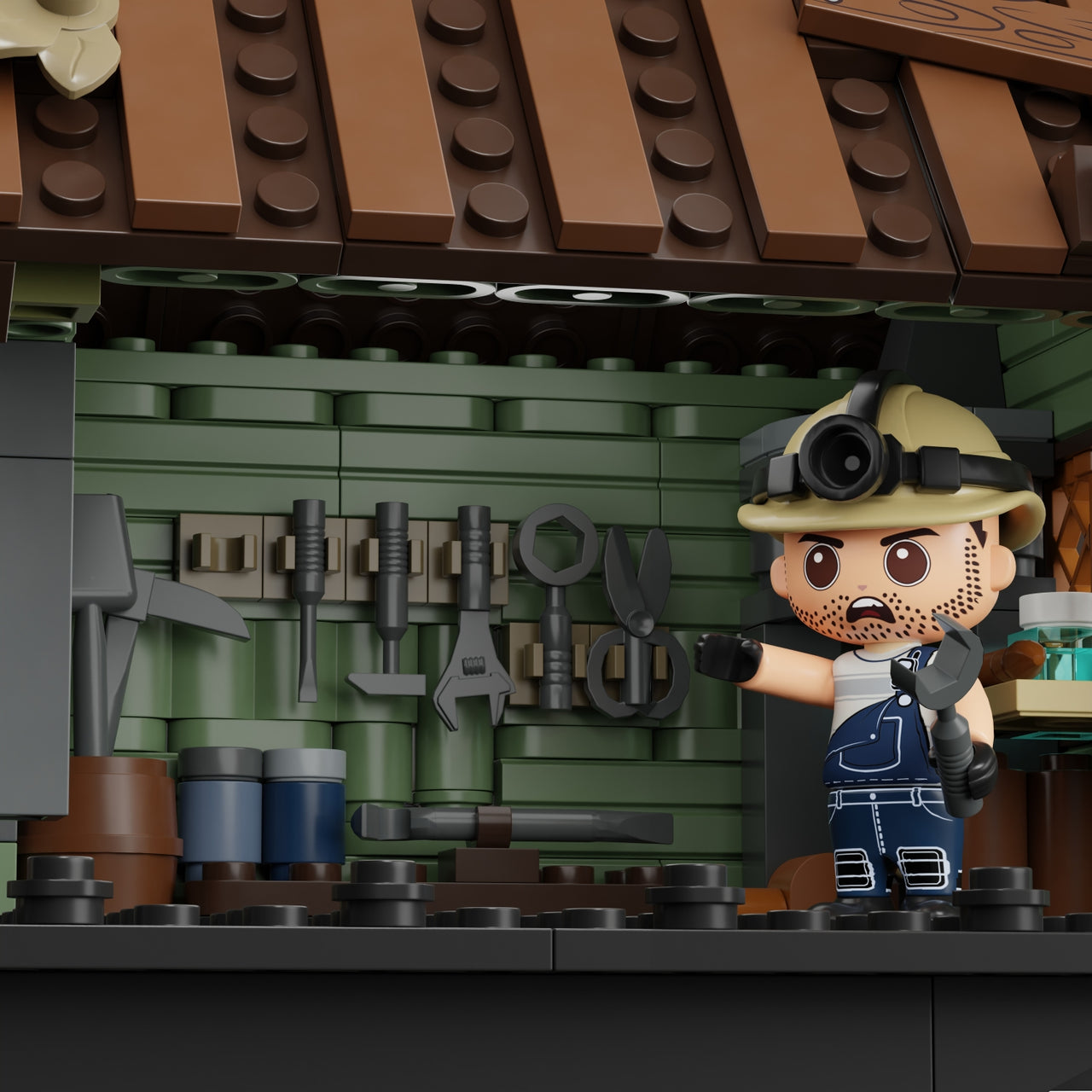 Pantasy Western Mine Building Block Set – Motorized 2990pcs GBC Model